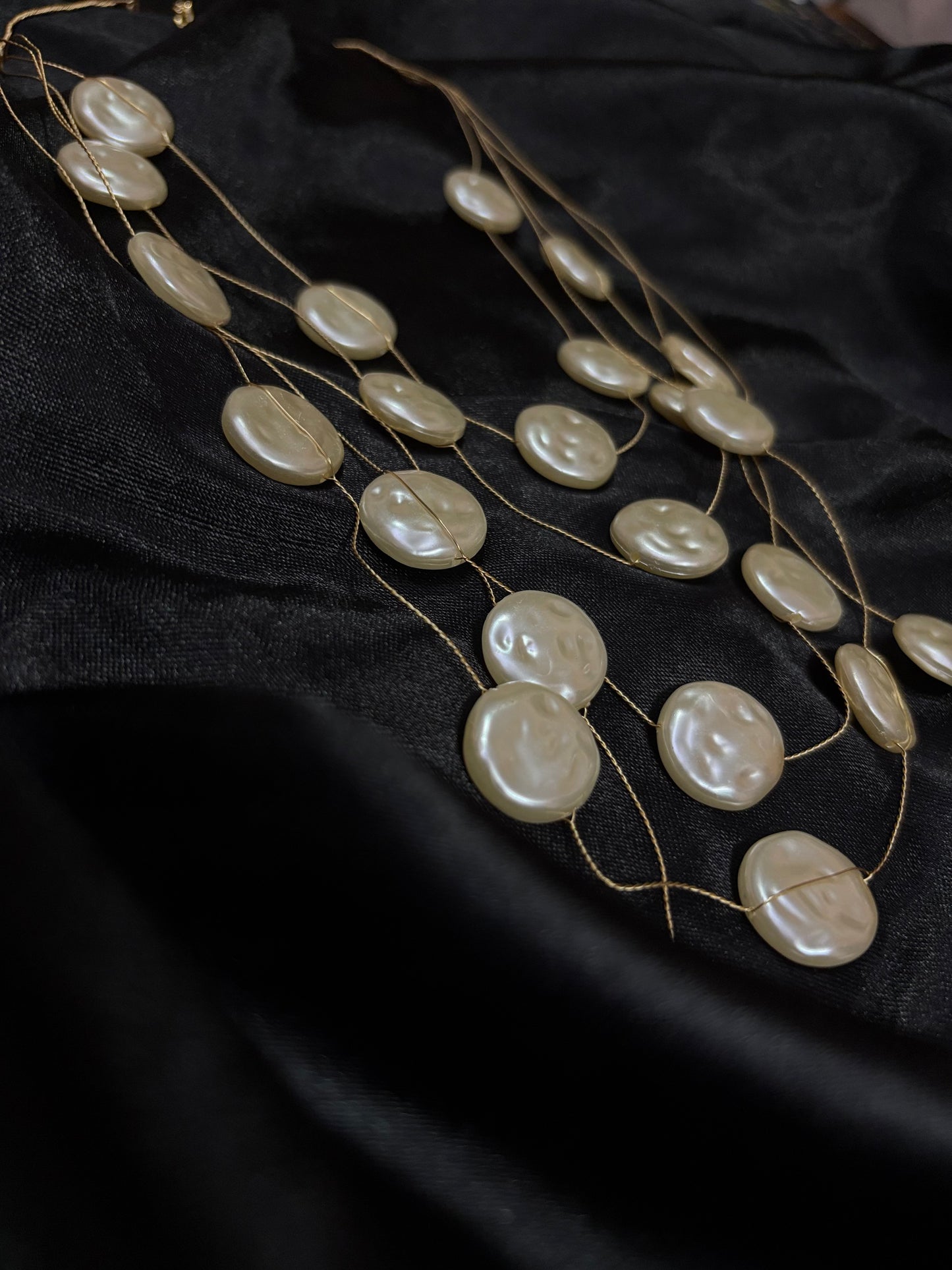 multistrand pearl neckpiece