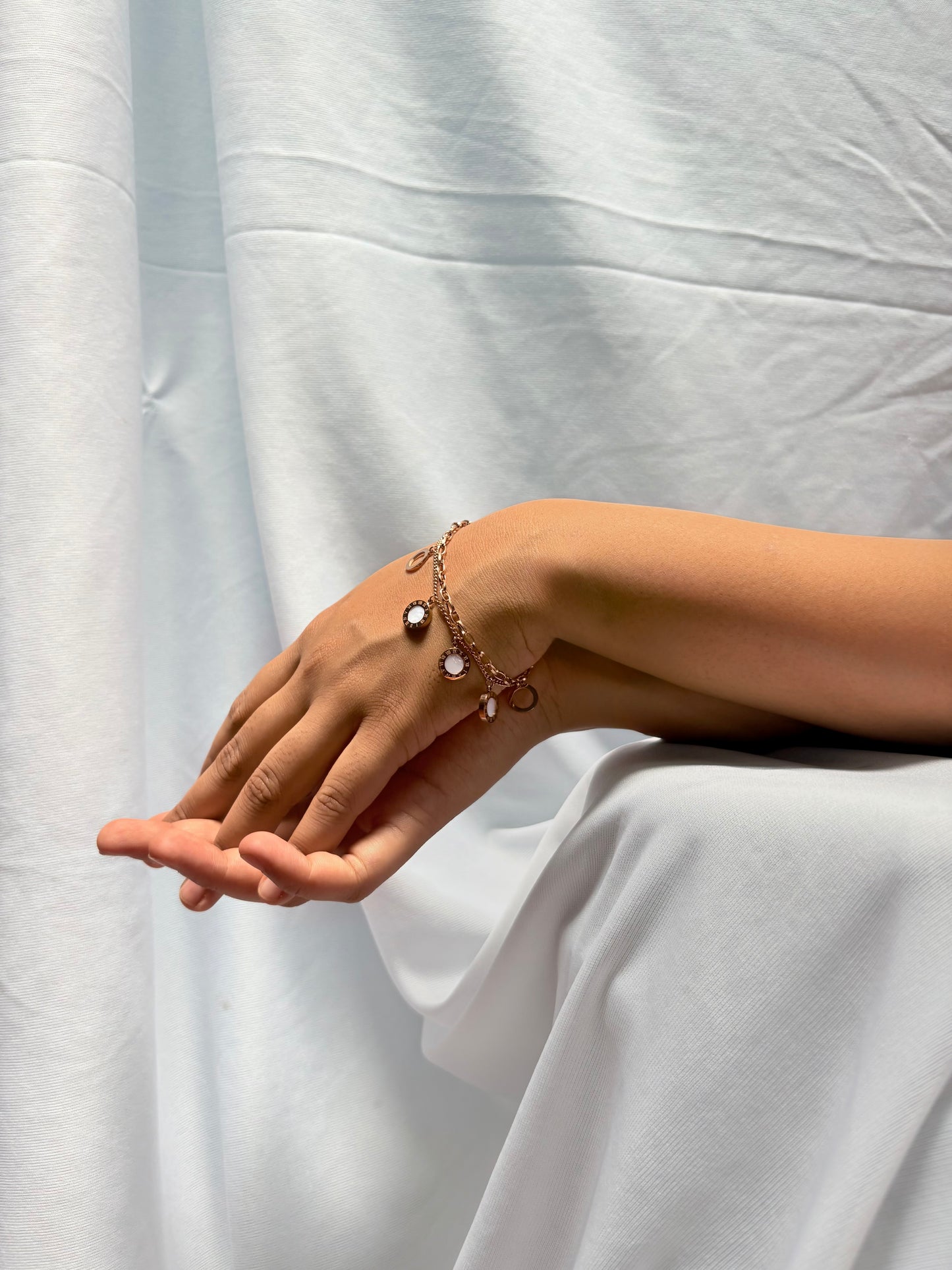 Roman style layered bracelet