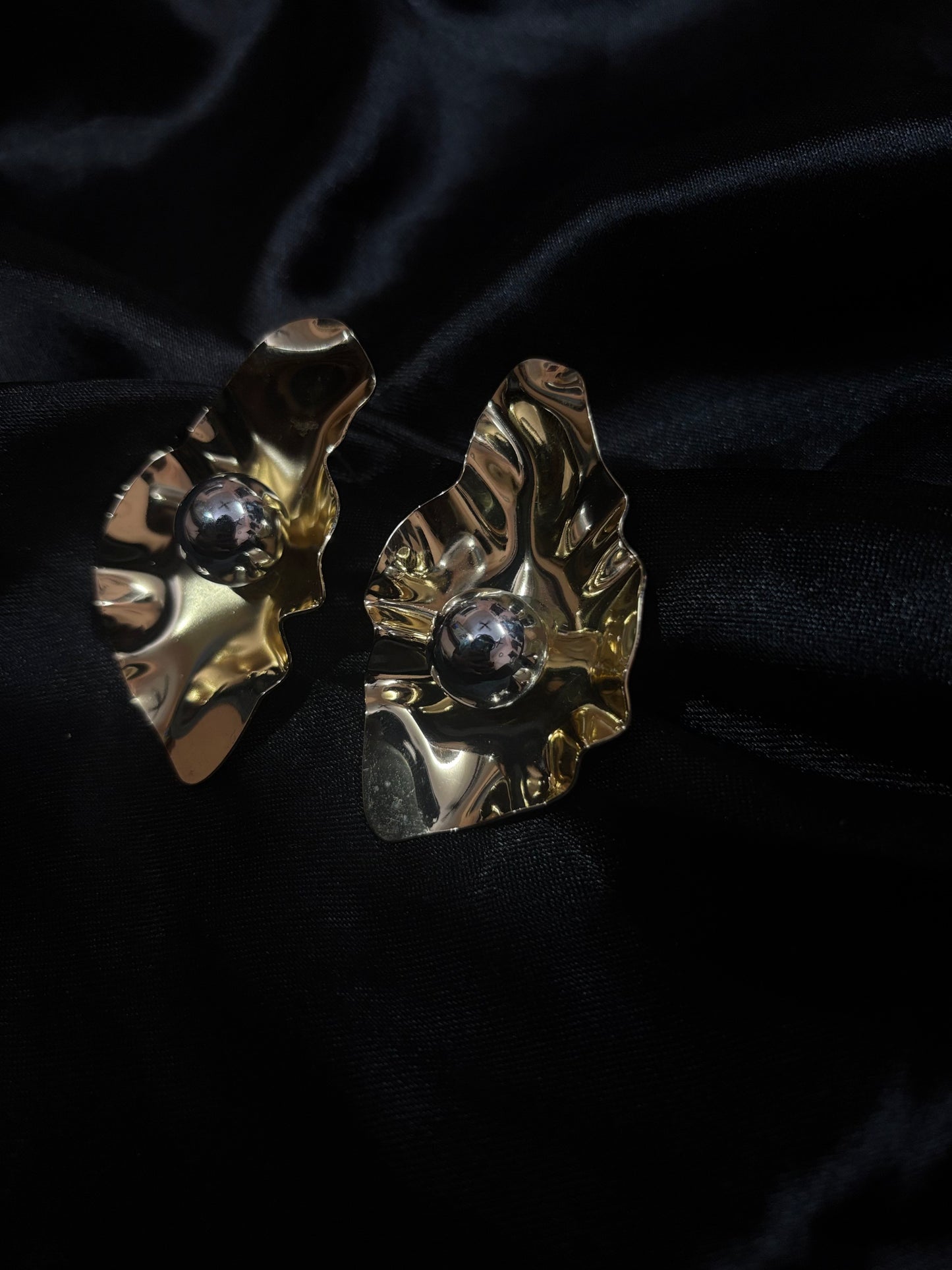 funky structured long earring