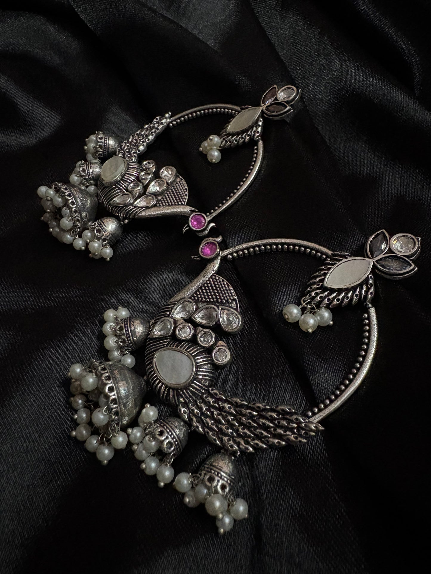 silver bohemian earring