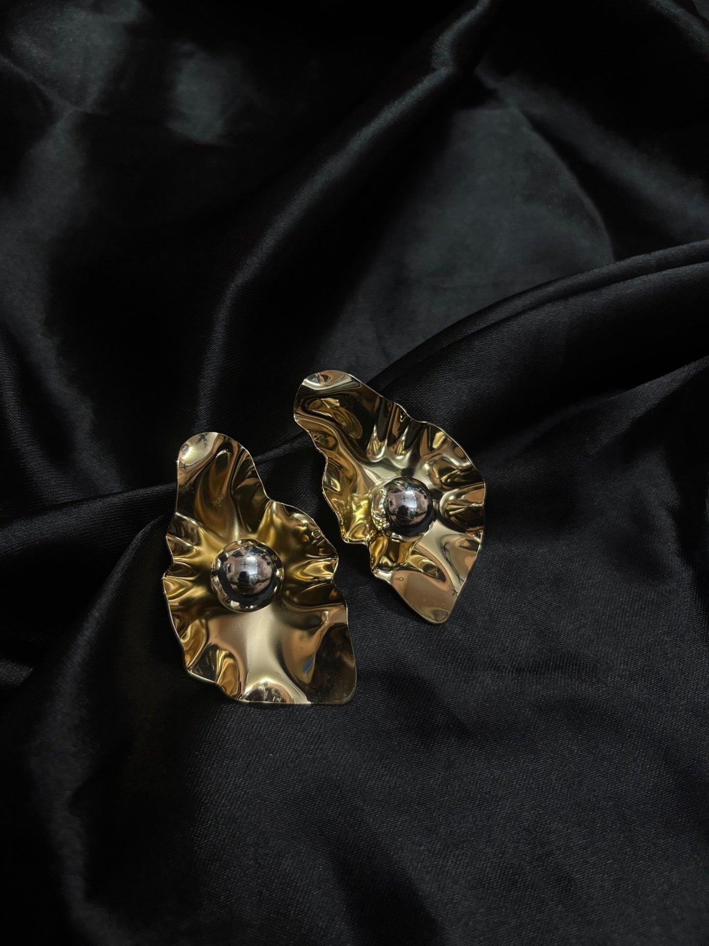 funky structured long earring