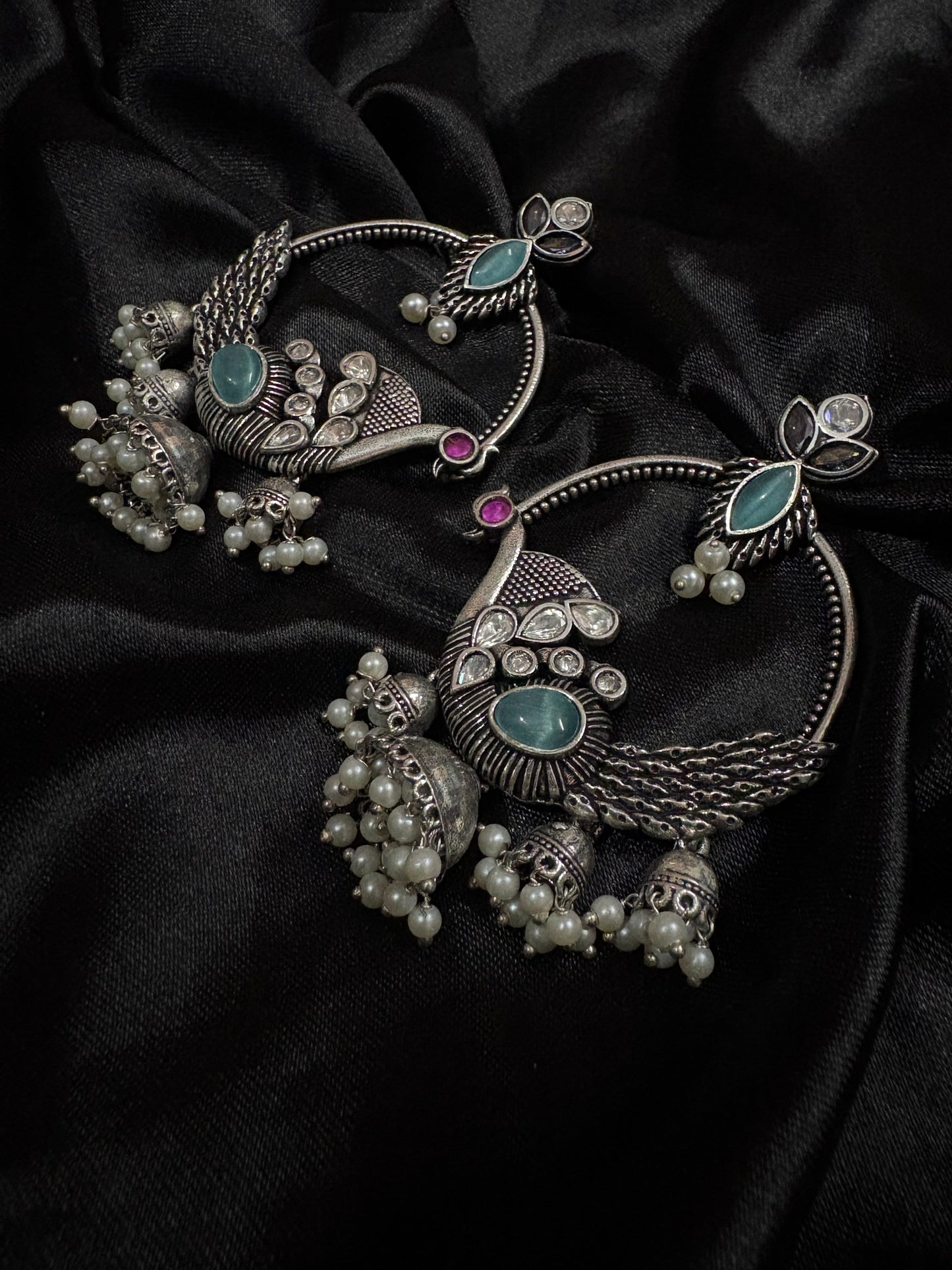 silver bohemian earring