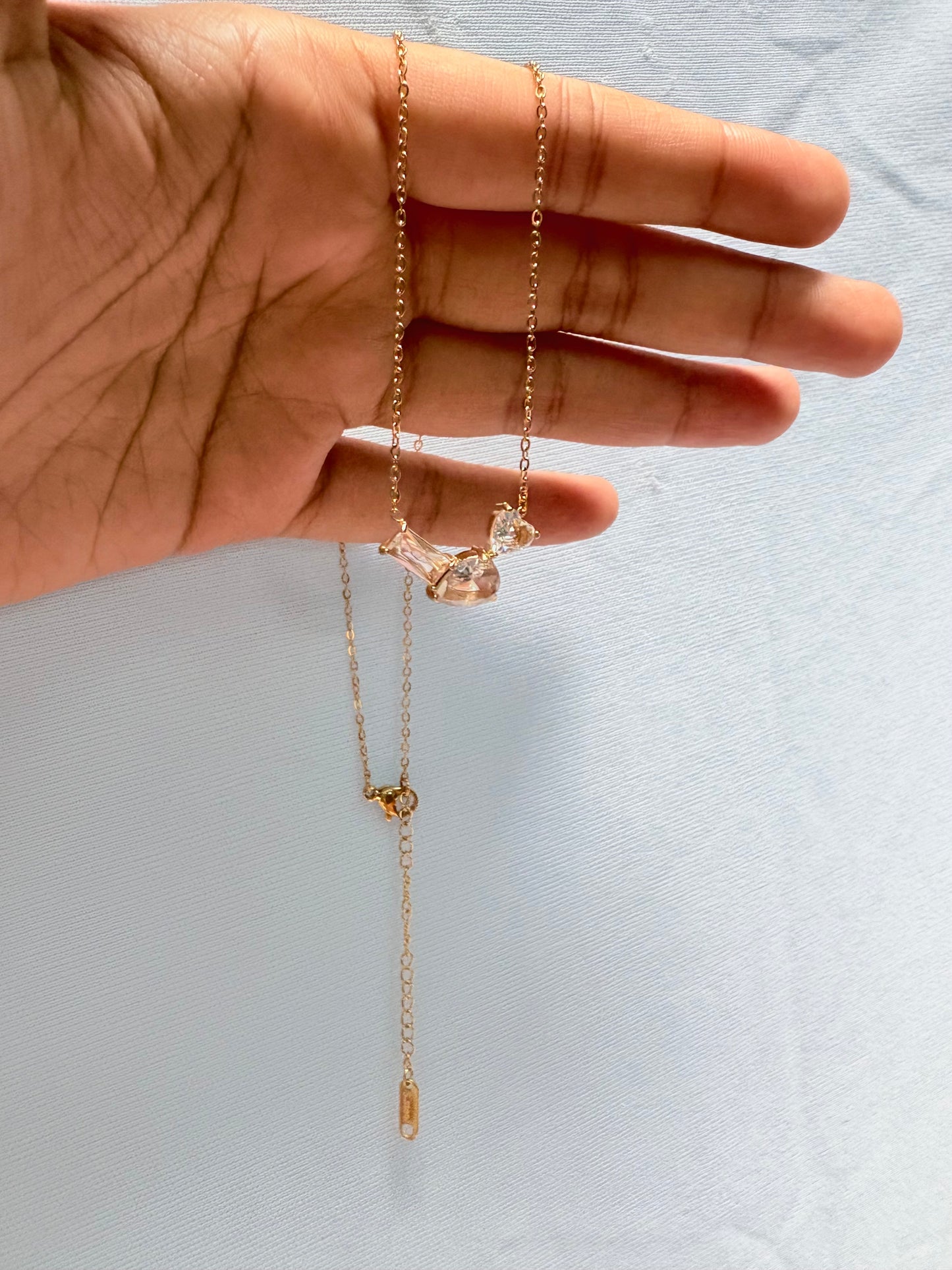 Three shades of stone pendant
