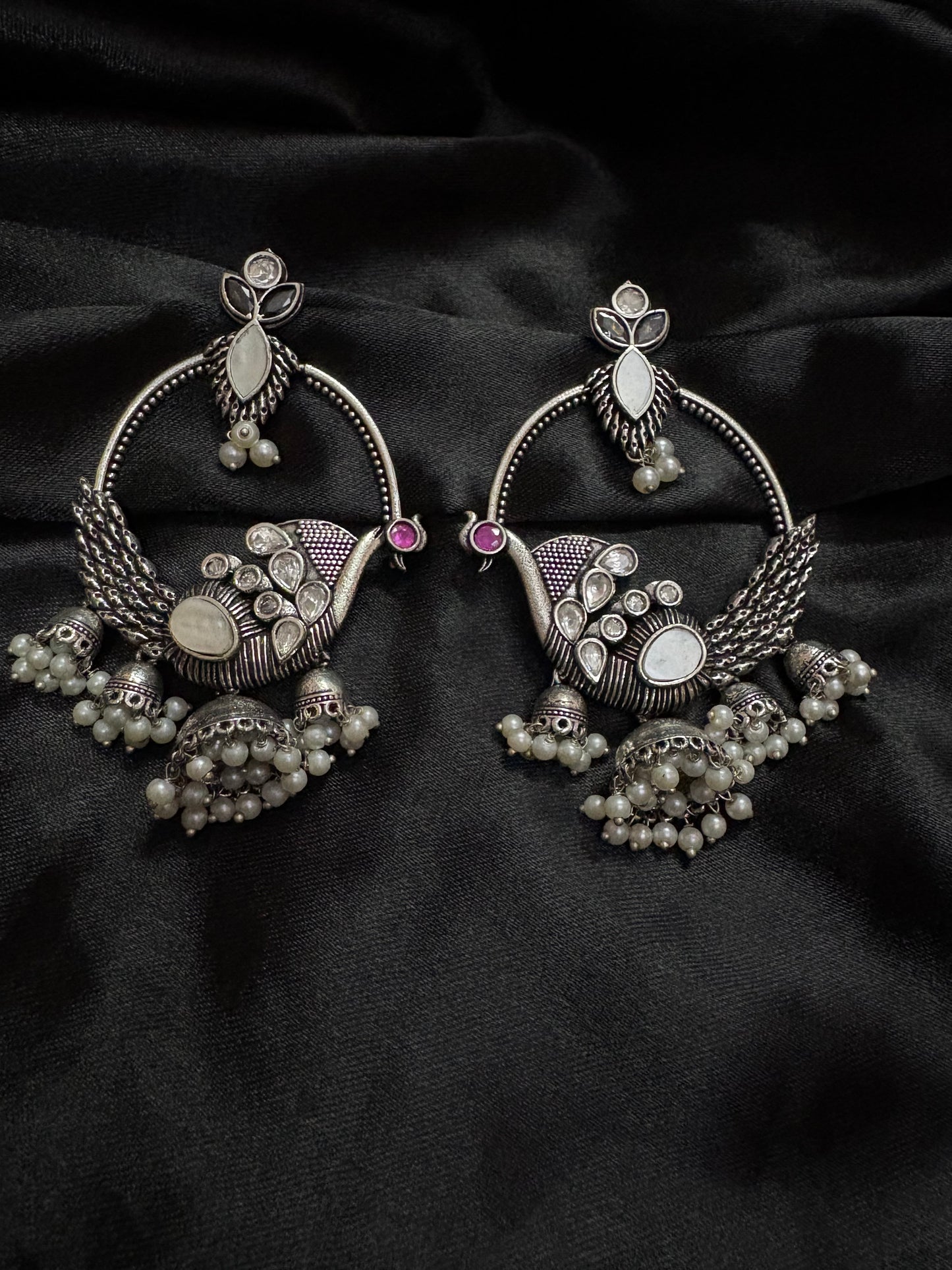 silver bohemian earring