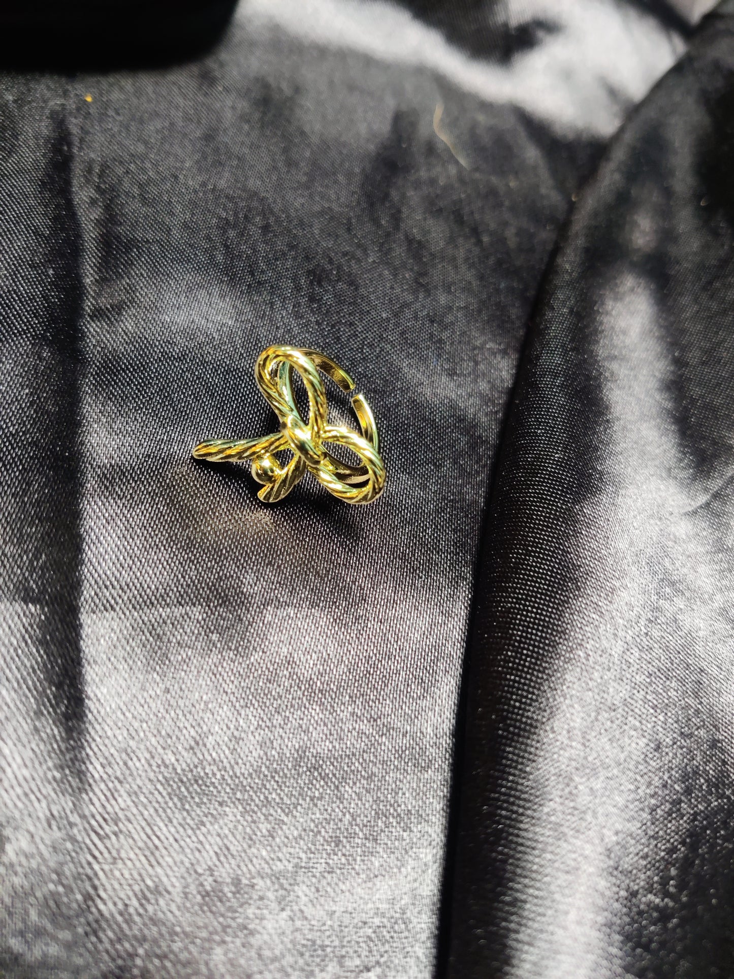golden bow ring