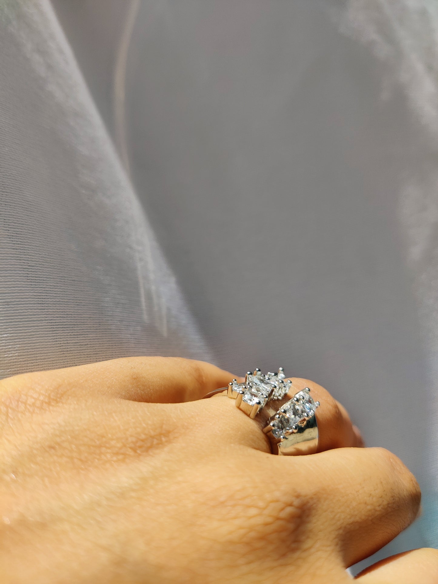cocktail silver ring
