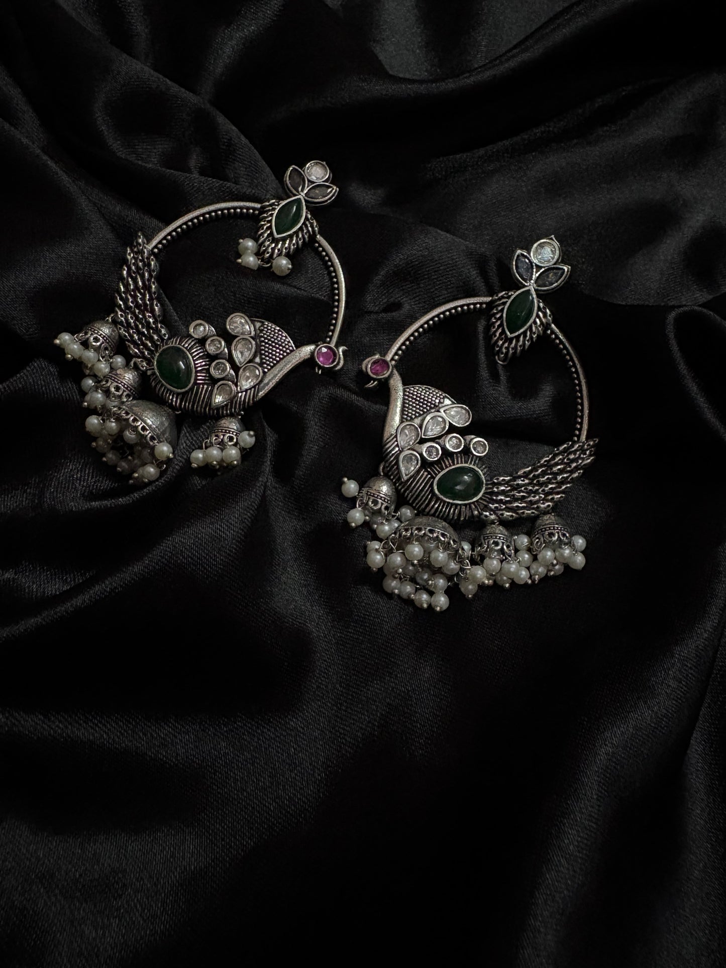 silver bohemian earring
