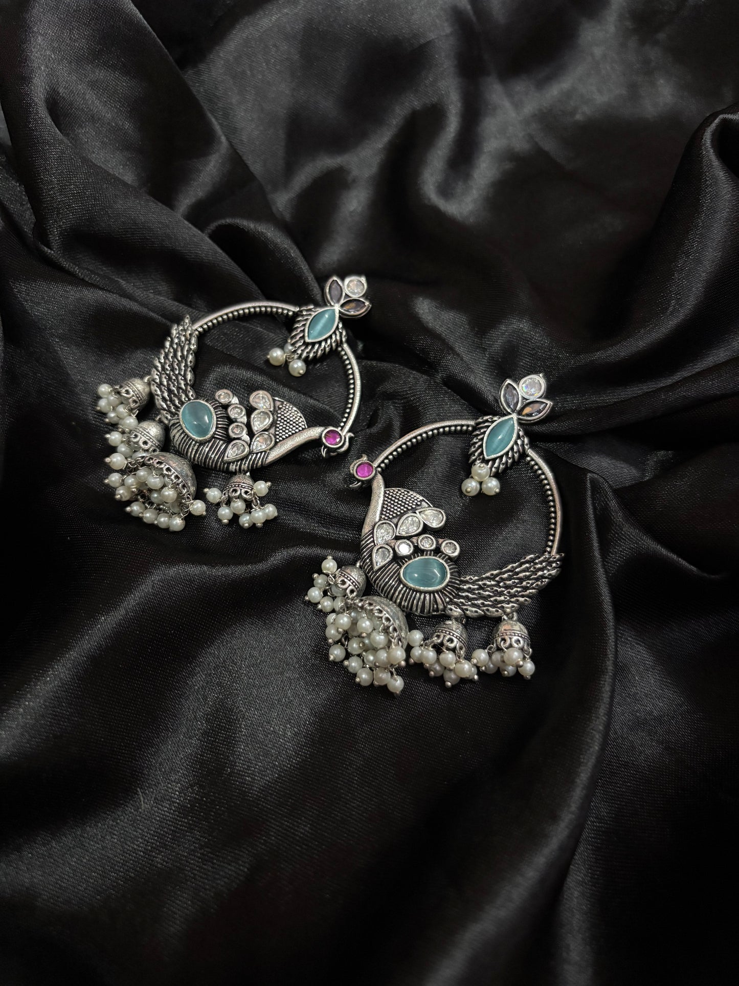silver bohemian earring