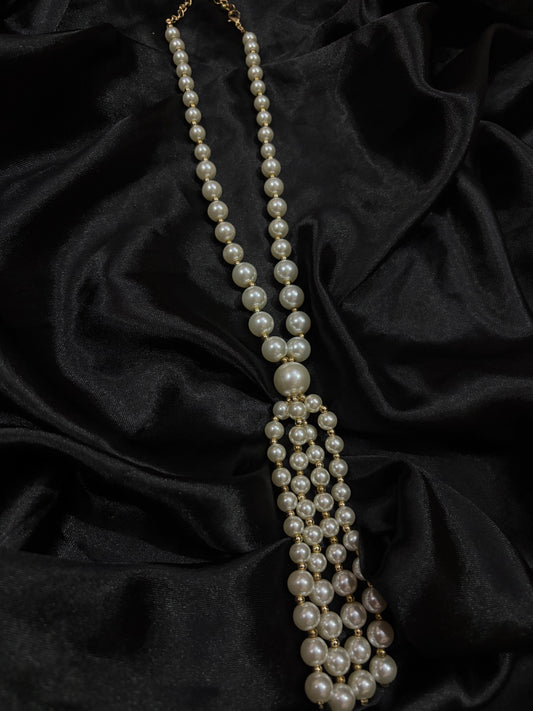long pearl neck pendant
