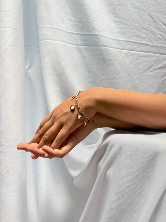 Roman style layered bracelet