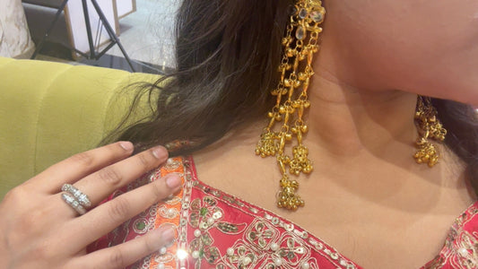 Kashmiri long earrings