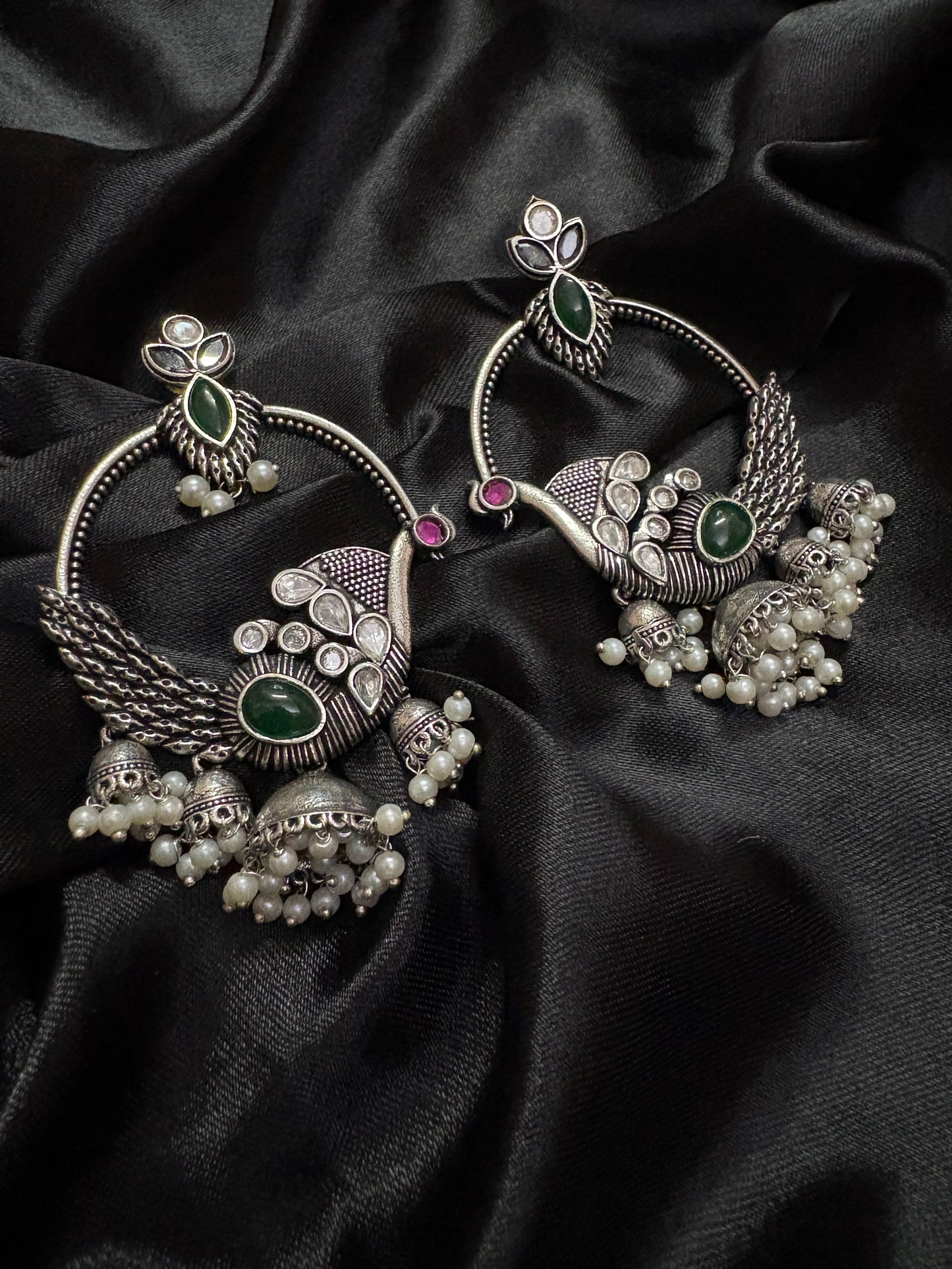 silver bohemian earring