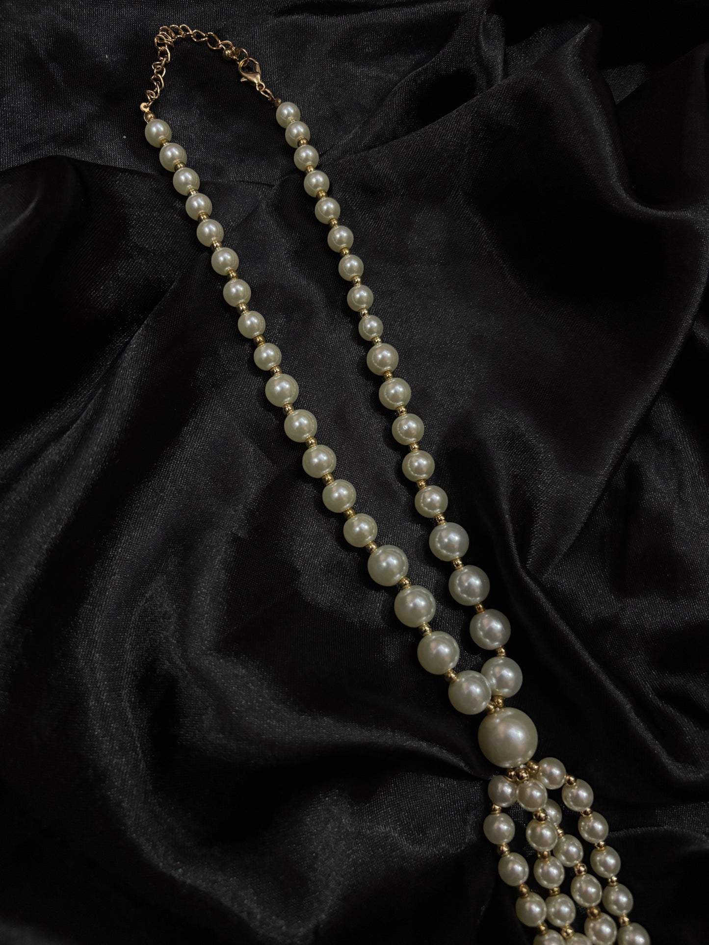 long pearl neck pendant