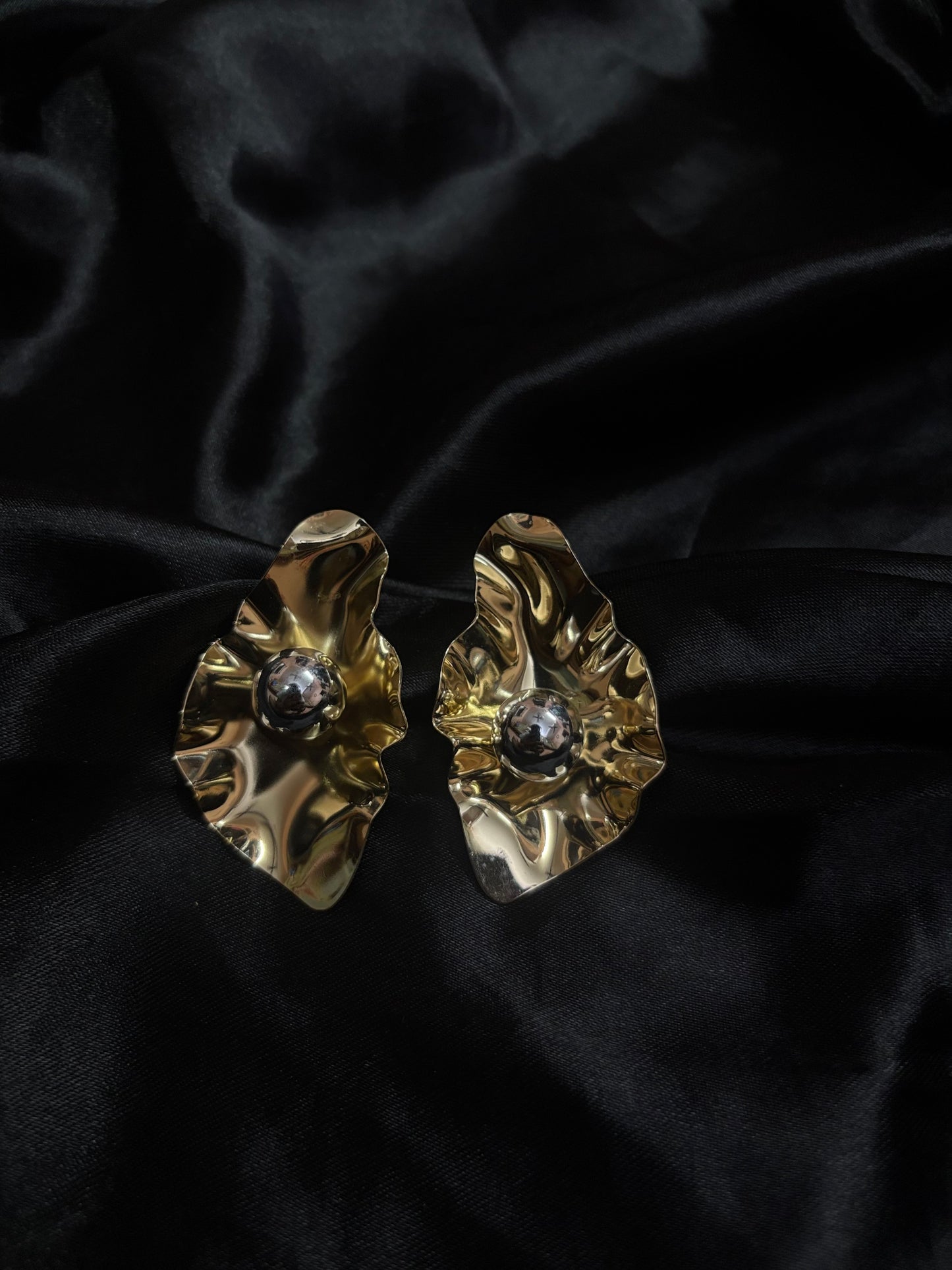 funky structured long earring