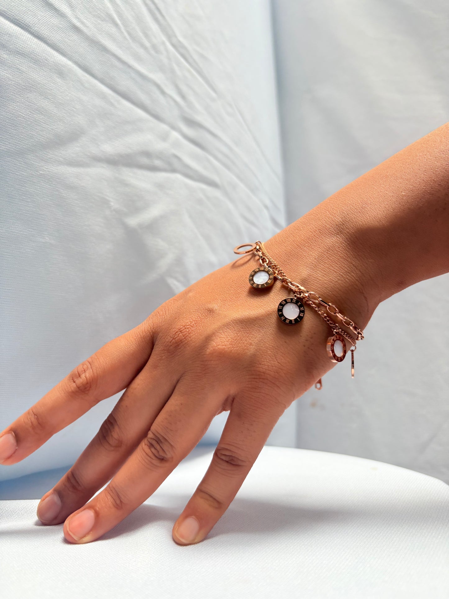 Roman style layered bracelet