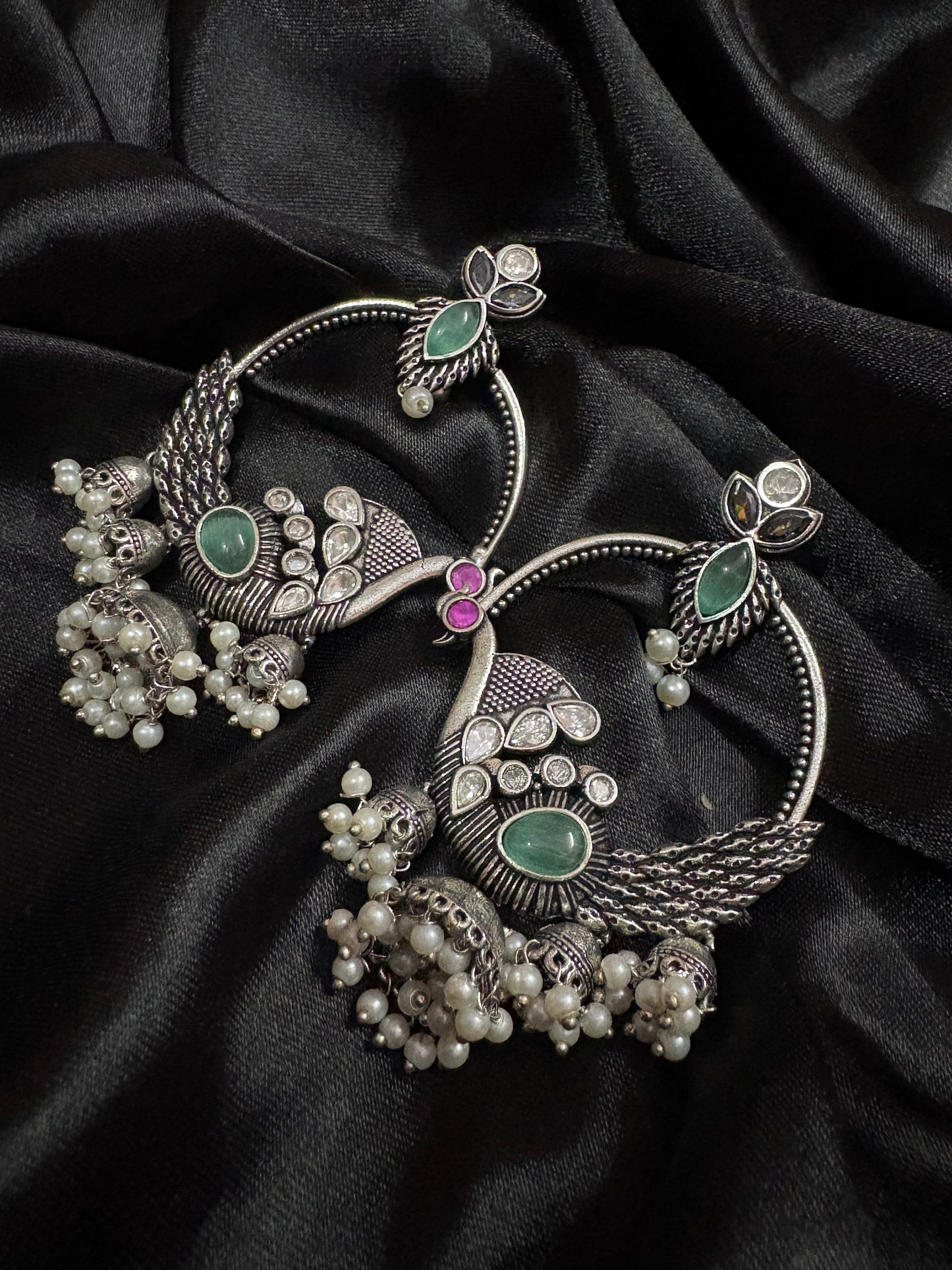silver bohemian earring
