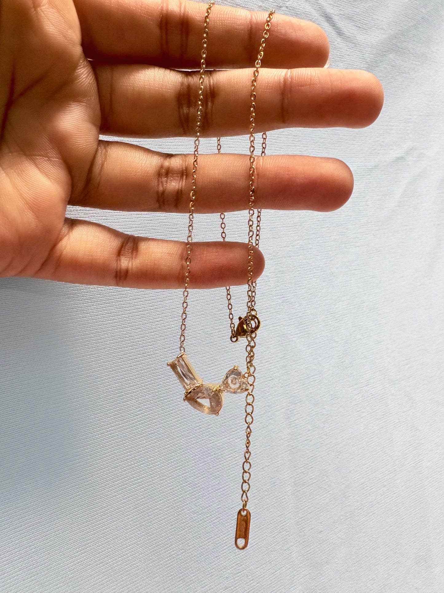 Three shades of stone pendant