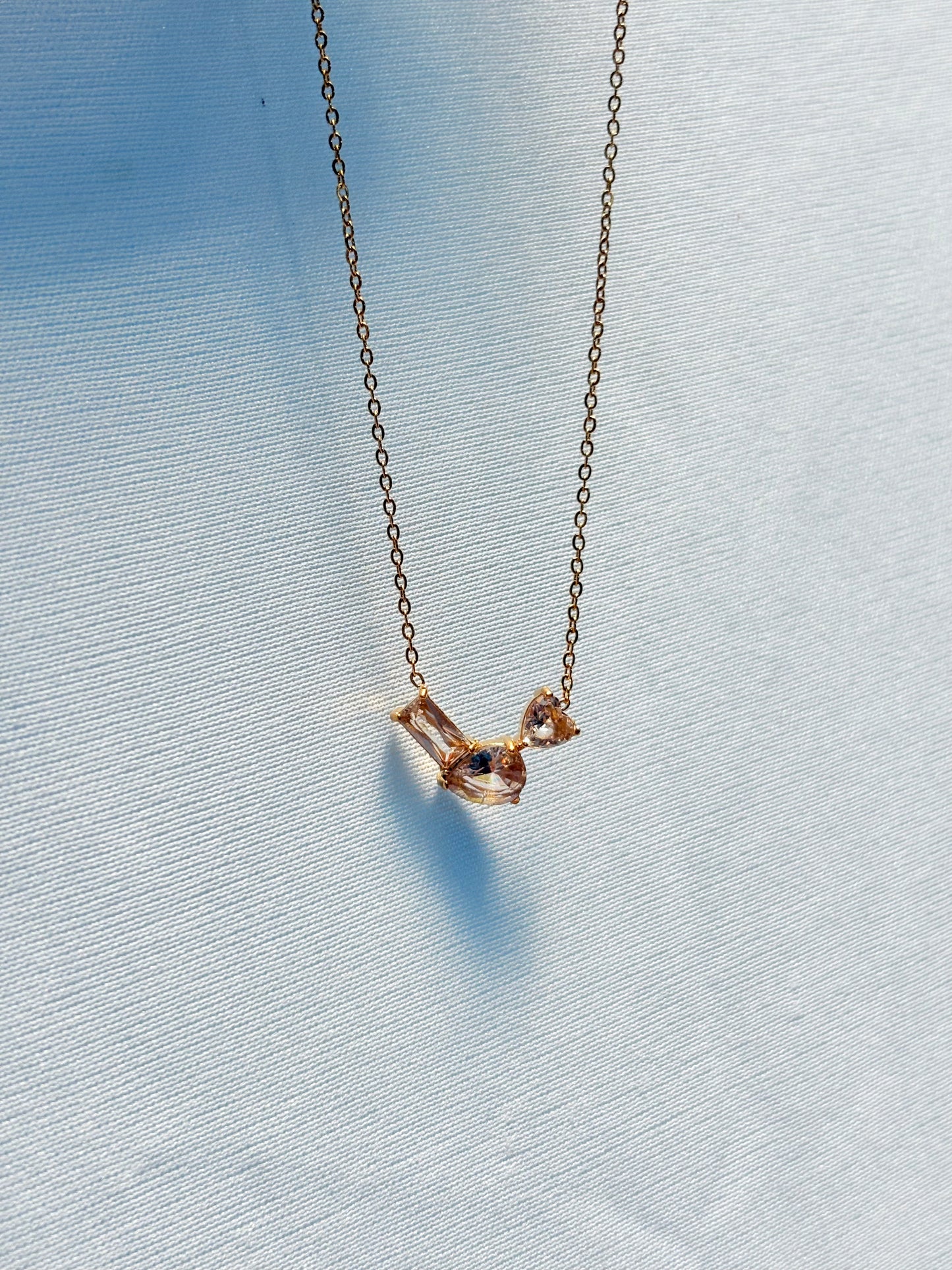Three shades of stone pendant