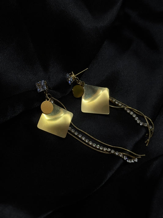 Rhinestone earring
