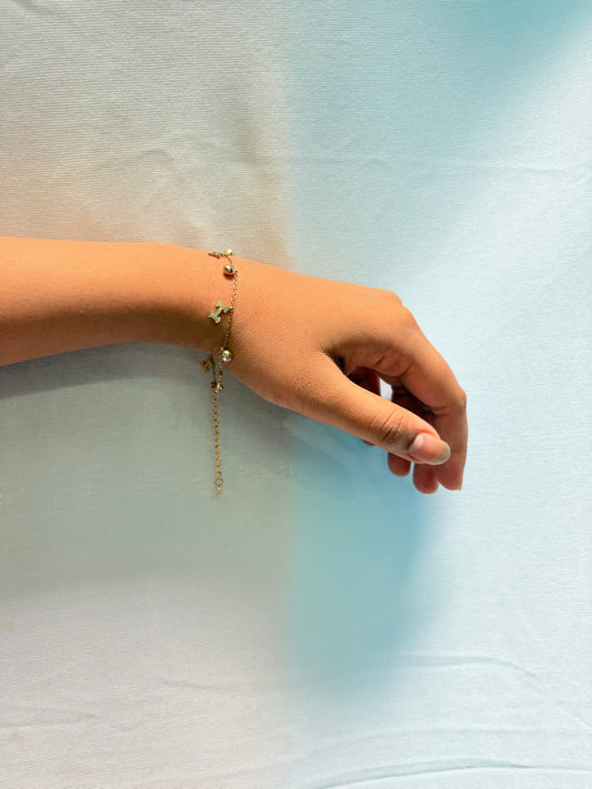 Delicate charms bracelet