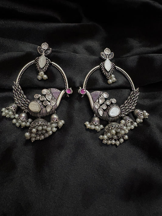 silver bohemian earring