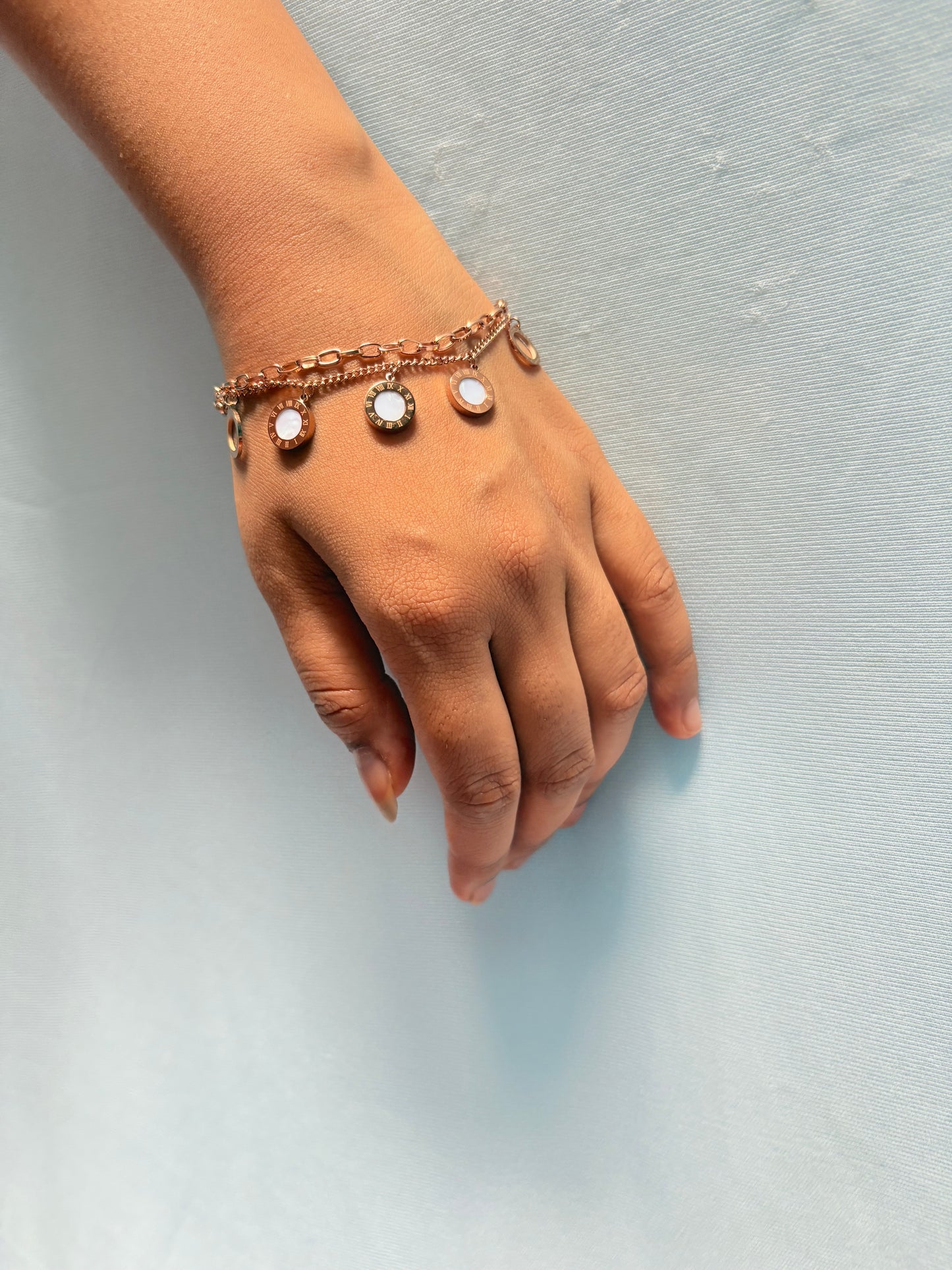 Roman style layered bracelet