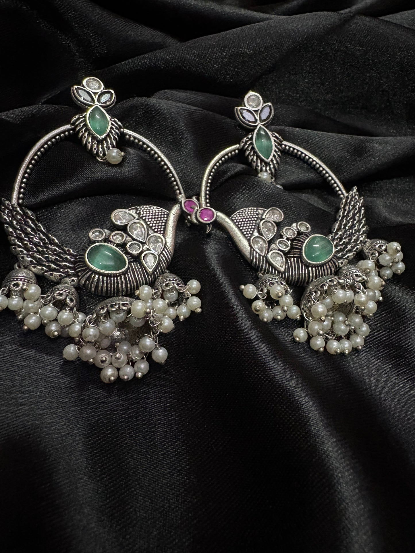 silver bohemian earring