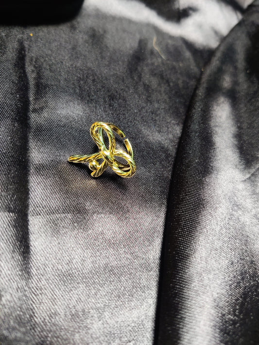 golden bow ring