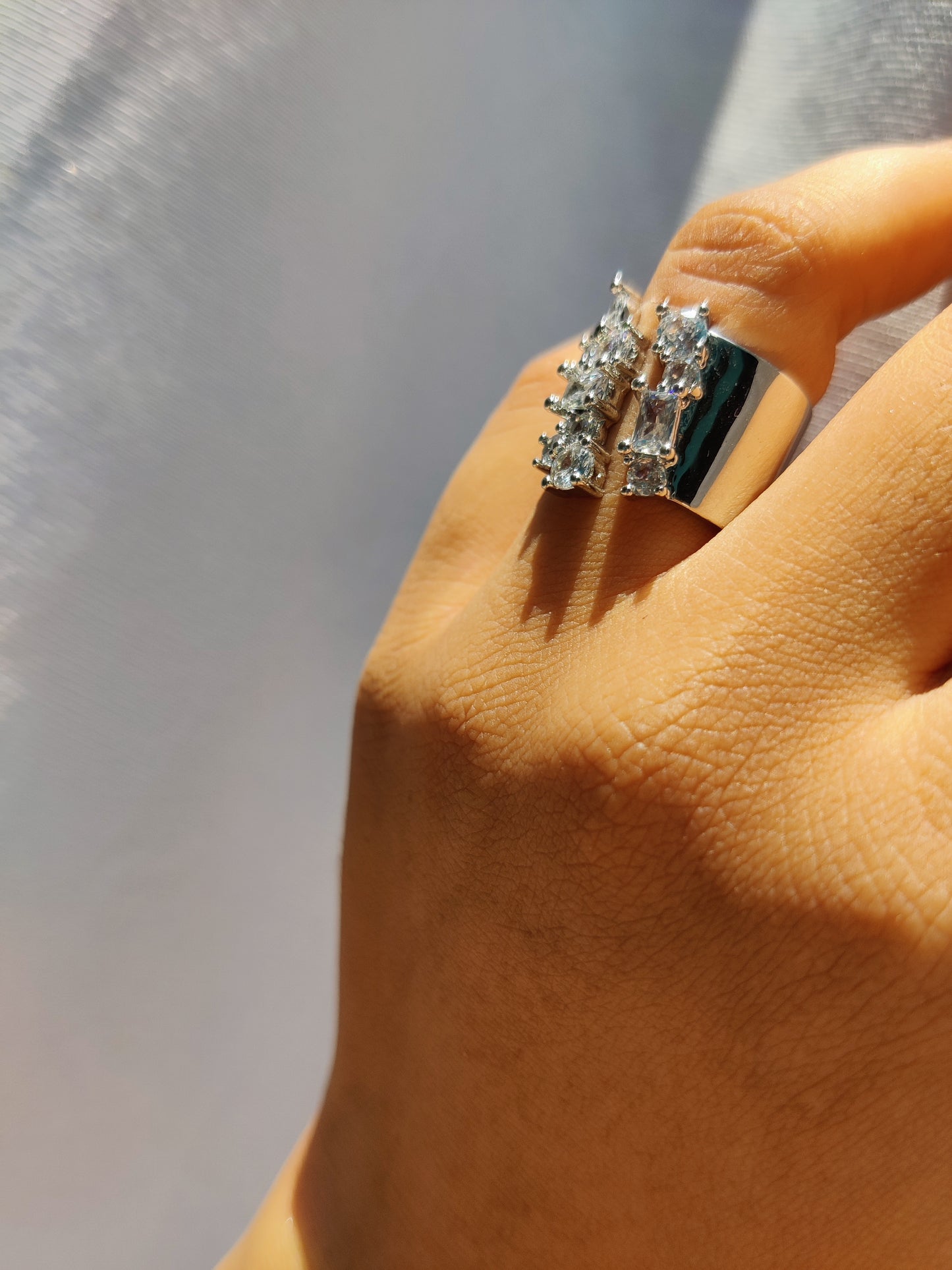 cocktail silver ring