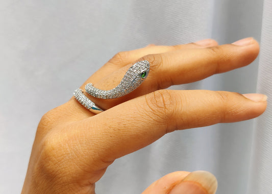 rounded serpent ring